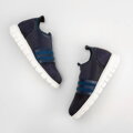 Damskie sneakersy zamszowe z gumką granatowe 92-D-116-7