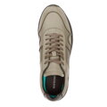 Męskie sneakersy z wegańskiej skóry ze wstawką lizard khaki 93-M-301-Z