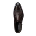 Double monki ze skóry naturalnej ciemny brąz 100-M-509-4