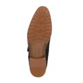 Męskie buty monki ze skóry zamszowej ciemny szary 100-M-512-8