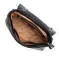 Crossbody z ekoskóry na łańcuszku czarna 99-4Y-634-1