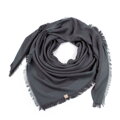 Damska chusta z bambusem tkana w monogram grafitowa 97-7D-001-8