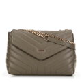 Dámska crossbody na... retiazka z ekokože zelená 99-4Y-514-Z
