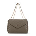 Dámska crossbody na... retiazka z ekokože zelená 99-4Y-514-Z