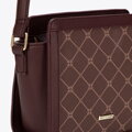 Dámska crossbody v monogramovej hnedej farbe 99-4Y-501-4