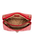 Damska crossbody z ekoskóry dwukomorowa duża czerwona 100-4Y-418-3