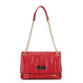 Damska crossbody z ekoskóry dwukomorowa mała czerwona 100-4Y-419-3