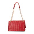 Damska crossbody z ekoskóry dwukomorowa mała czerwona 100-4Y-419-3