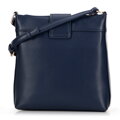 Dámska crossbody z ekokože s logom tmavomodrá 99-4Y-521-7