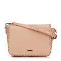 Damska crossbody z obszytą klapą beżowa 100-4Y-235-9