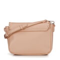 Damska crossbody z obszytą klapą beżowa 100-4Y-235-9