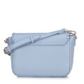 Damska crossbody z obszytą klapą niebieska 100-4Y-235-N