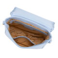 Damska crossbody z obszytą klapą niebieska 100-4Y-235-N