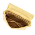 Damska crossbody z obszytą klapą żółta 100-4Y-235-Y