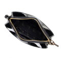 Damska crossbody ze skóry lakierowanej czarna 29-4E-025-1