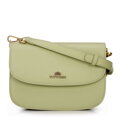 Damska crossbody ze skóry naturalnej zielona 100-4E-214-Z