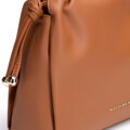 Damska listonoszka z imitacji skóry z troczkami jasny brąz 102-4Y-406-5
