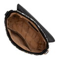 Dámska crossbody kabelka z buklé látky čierna a biela 99-4Y-411-10