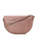 Damska saddle bag ze skóry o fakturze lizard różowa 29-4E-023-P
