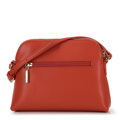 Damska saddle bag ze skóry prosta pomarańczowa 29-4E-021-6
