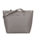 Dámska shopper kabelka z ekokože sivo-strieborná 100-4Y-006-8S