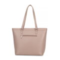 Dámska shopper kabelka z ekokože veľká béžová 100-4Y-004-9