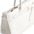 Damska shopperka z imitacji skóry podłużna złamana biel 102-4Y-415-0