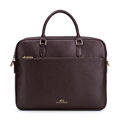 Damska torba na laptopa 15,6" i dokumenty ze skóry naturalnej ciemny brąz 103-2E-614-4