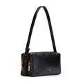 Damska torebka bagietka ze skóry naturalnej czarna 102-4E-610-1