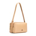 Damska torebka bagietka ze skóry naturalnej beżowa 102-4E-610-9