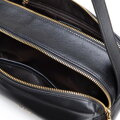 Damska torebka bagietka ze skóry naturalnej czarna 102-4E-610-1