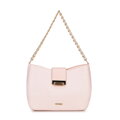Dámska pletená crossbody kabelka ružová 100-4Y-415-P