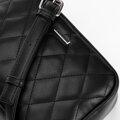 Damska torebka crossbody z imitacji skóry czarna 100-4Y-230-1