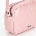 Damska torebka crossbody z imitacji skóry różowa 100-4Y-230-P