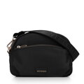 Dámska nylonová crossbody kabelka čierna 99-4Y-101-1