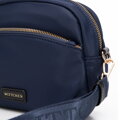 Dámska nylonová crossbody kabelka námornícka modrá 99-4Y-101-7