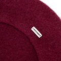 Damski beret wełniany bordowy 103-HF-205-33