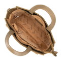 Damski kuferek z domieszką bawełny khaki 100-4Y-440-Z