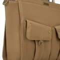 Damski kuferek z domieszką bawełny khaki 100-4Y-440-Z