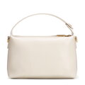 Damski minikuferek ze skóry naturalnej kremowy 102-4E-602-0