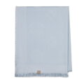 Chusta damska z bambusem tkany w monogram jasnoniebieska 97-7D-002-8