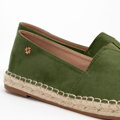 Dámske espadrilky zelené 100-DP-805-Z