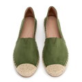 Dámske espadrilky zelené 100-DP-805-Z