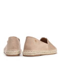 Damskie espadryle z plecionym noskiem beżowe 100-DP-805-9