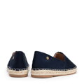 Damskie espadryle z plecionym noskiem granatowe 100-DP-805-N