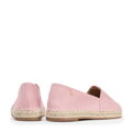 Damskie espadryle z plecionym noskiem różowe 100-DP-805-P