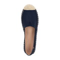 Damskie espadryle z plecionym noskiem granatowe 100-DP-805-N