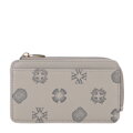 Damskie etui na karty z imitacji skóry szare 101-1Y-P12-8