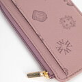 Damskie etui na karty z imitacji skóry zgaszony róż 101-1Y-P12-P