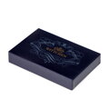 Damskie etui na karty z imitacji skóry ciemny brąz 101-1Y-P12-4